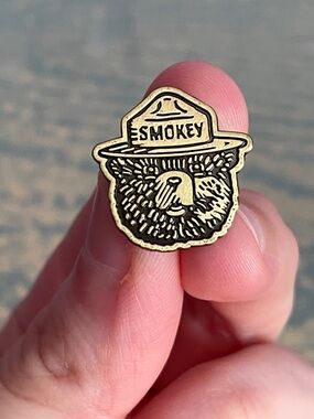 CC Filson Smokey Bear Gold Tone Pin